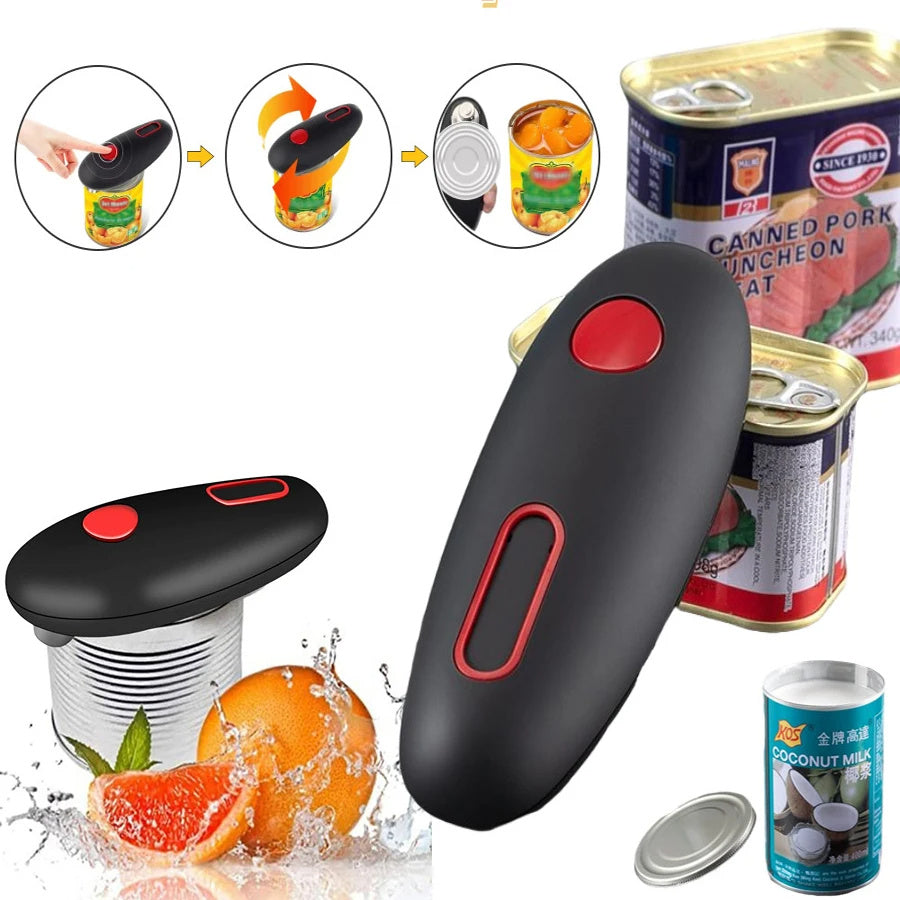 One-Touch Electric Can Opener: Effortless Kitchen Magic for Any Container - Daily Casa Zen