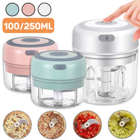 Mini Electric Garlic and Veggie Chopper 250 ML Food Processor - Daily Casa Zen