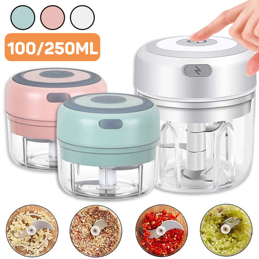 Mini Electric Garlic and Veggie Chopper 250 ML Food Processor - Daily Casa Zen