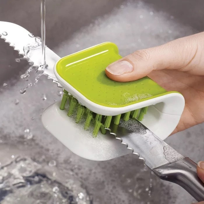 Precision U-Shaped Scrubber for Deep-Cleaning Knives and Cutlery with Ease - Daily Casa Zen