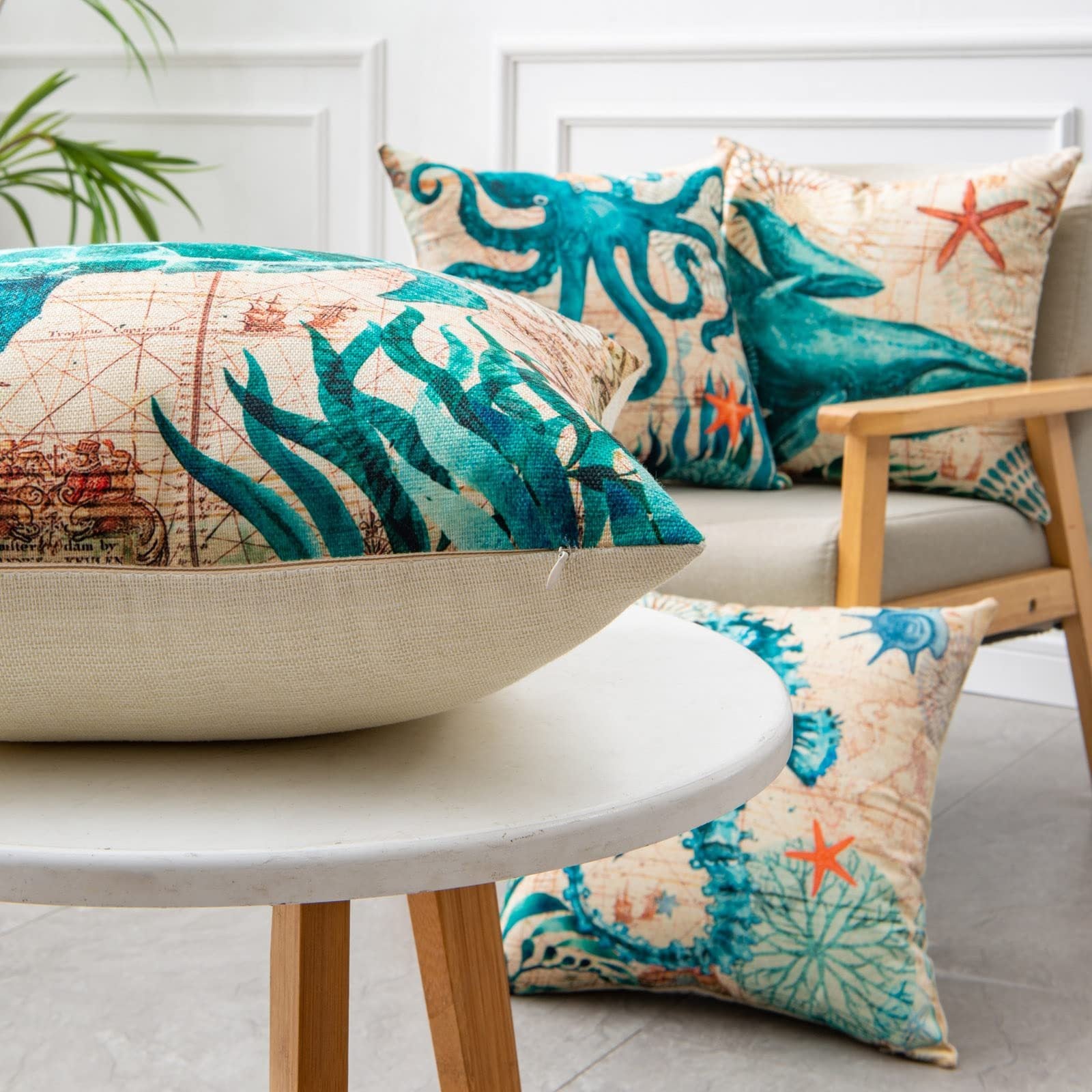 Vibrant Pillow Covers: Transform Your Home Decor with Ocean Charm - Daily Casa Zen