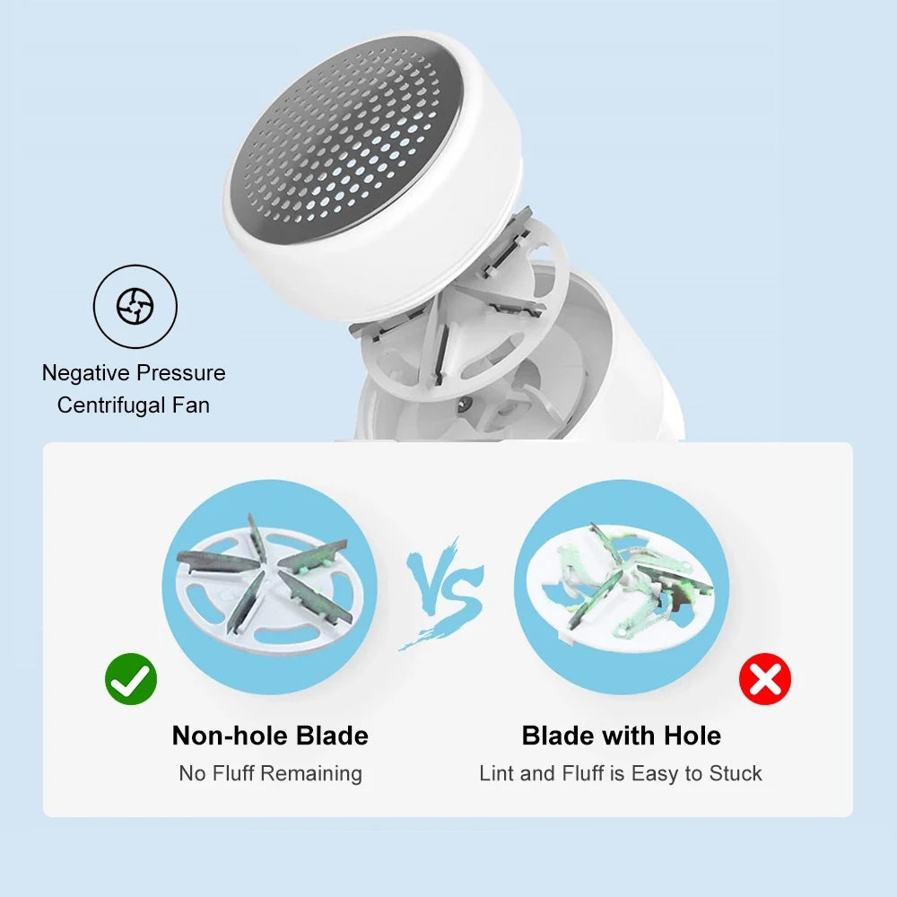 Rechargeable Fabric Lint Shaver For Efficient Fuzz Removal - Daily Casa Zen