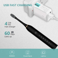 Rechargeable Electric Toothbrush With 8 Brush Heads - Daily Casa Zen