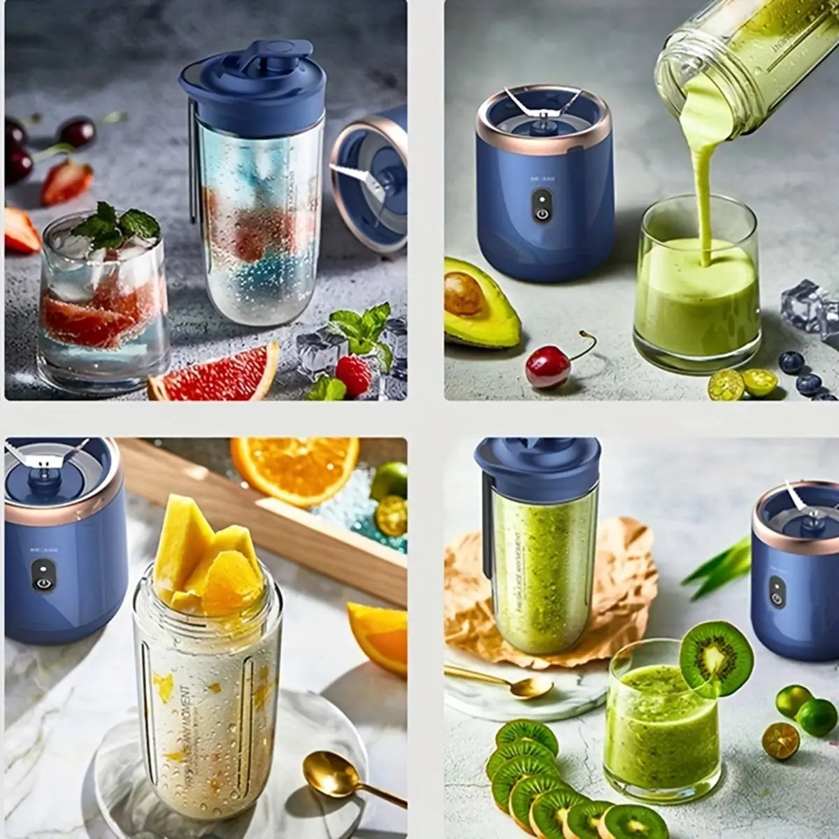 Portable High-Power Blender & Juicer USB Rechargeable - Daily Casa Zen