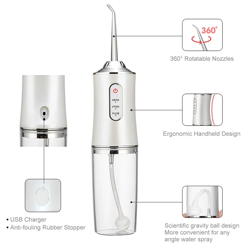 Powerful Cordless Dental Water Flosser - Daily Casa Zen