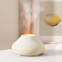 Beautiful Aroma Diffuser And Humidifier With Colorful Flame-Like Display - Daily Casa Zen