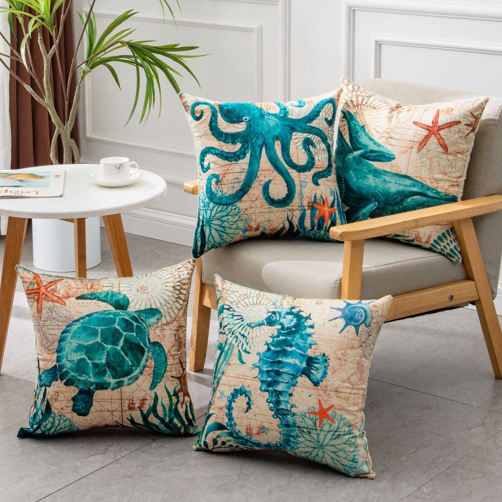 Vibrant Pillow Covers: Transform Your Home Decor with Ocean Charm - Daily Casa Zen